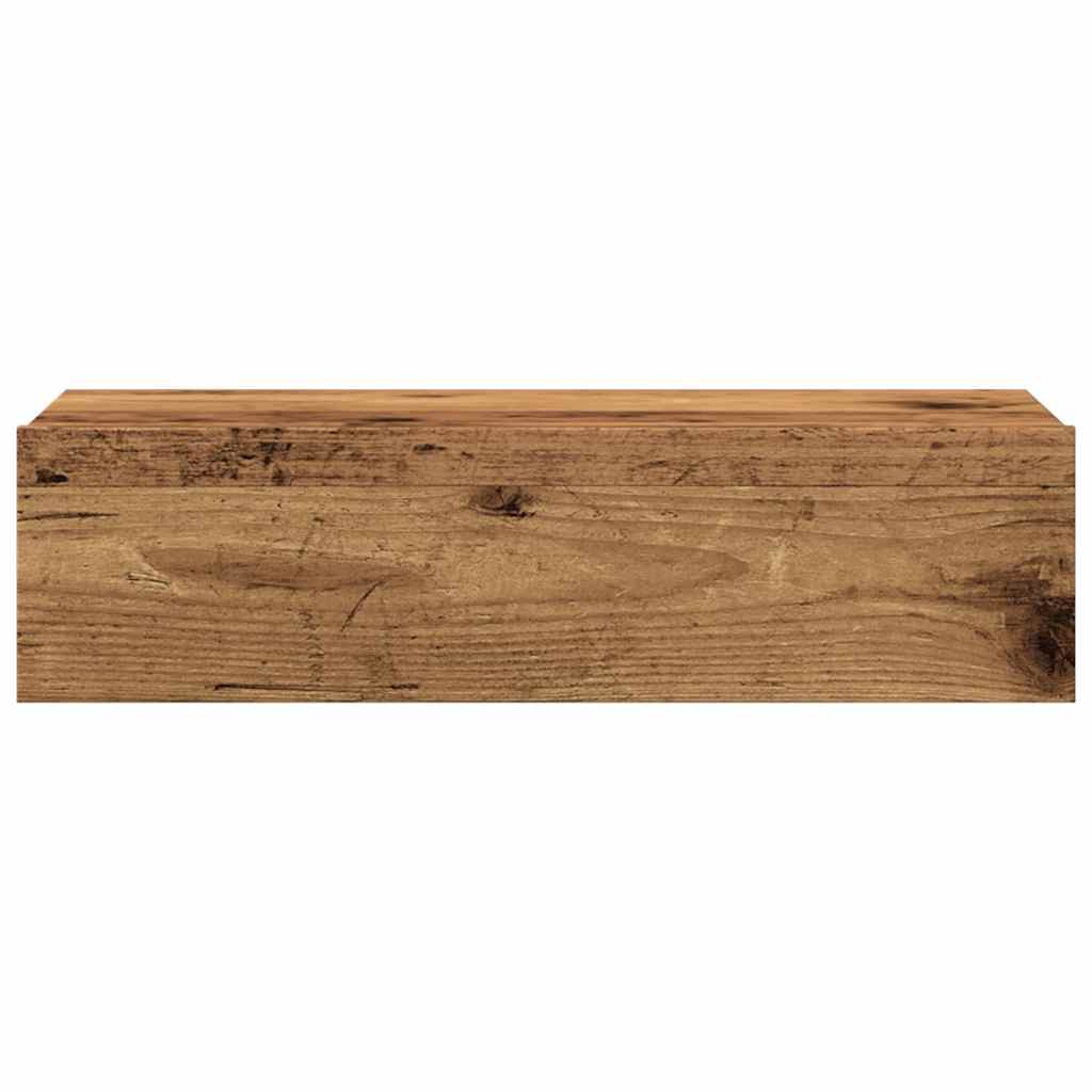 Meubles TV avec éclairage LED 2 pcs vieux bois 60x35x15,5 cm - XIOS