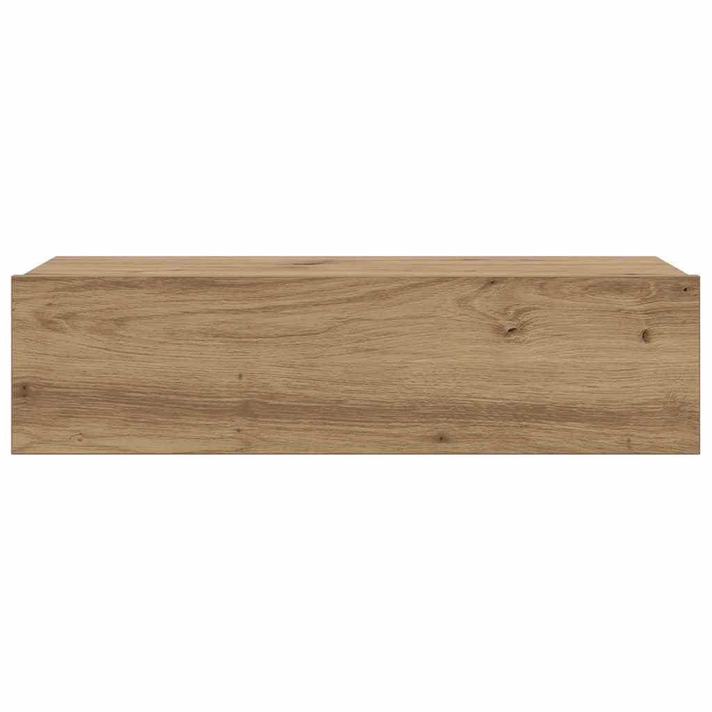 Meuble TV avec éclairages LED chêne artisanal 60x35x15,5 cm - XIOS