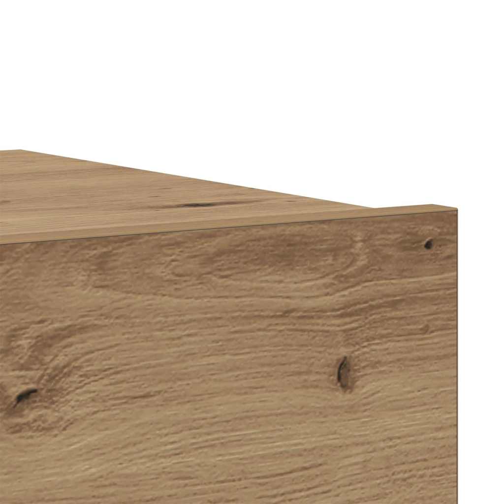 Meuble TV avec éclairages LED chêne artisanal 60x35x15,5 cm - XIOS