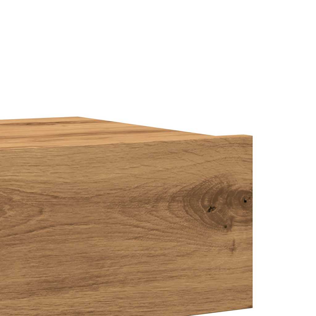 Meubles TV avec éclairages LED 2 pcs chêne artisanal - XIOS