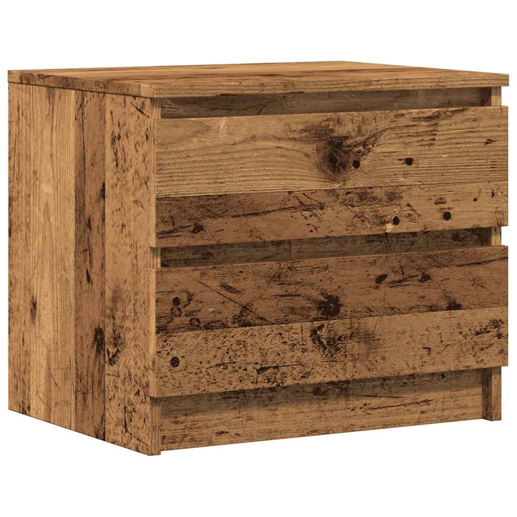 Tables de chevet 2 pcs vieux bois 50x40x43.5 cm bois ingénierie - XIOS