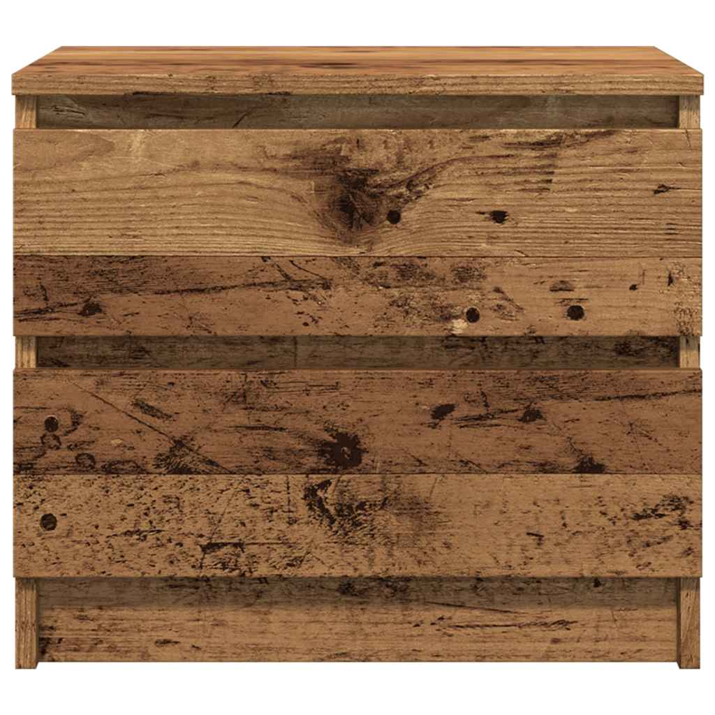 Tables de chevet 2 pcs vieux bois 50x40x43.5 cm bois ingénierie - XIOS
