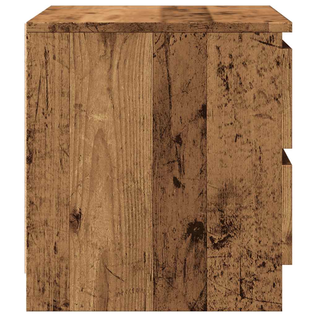 Tables de chevet 2 pcs vieux bois 50x40x43.5 cm bois ingénierie - XIOS