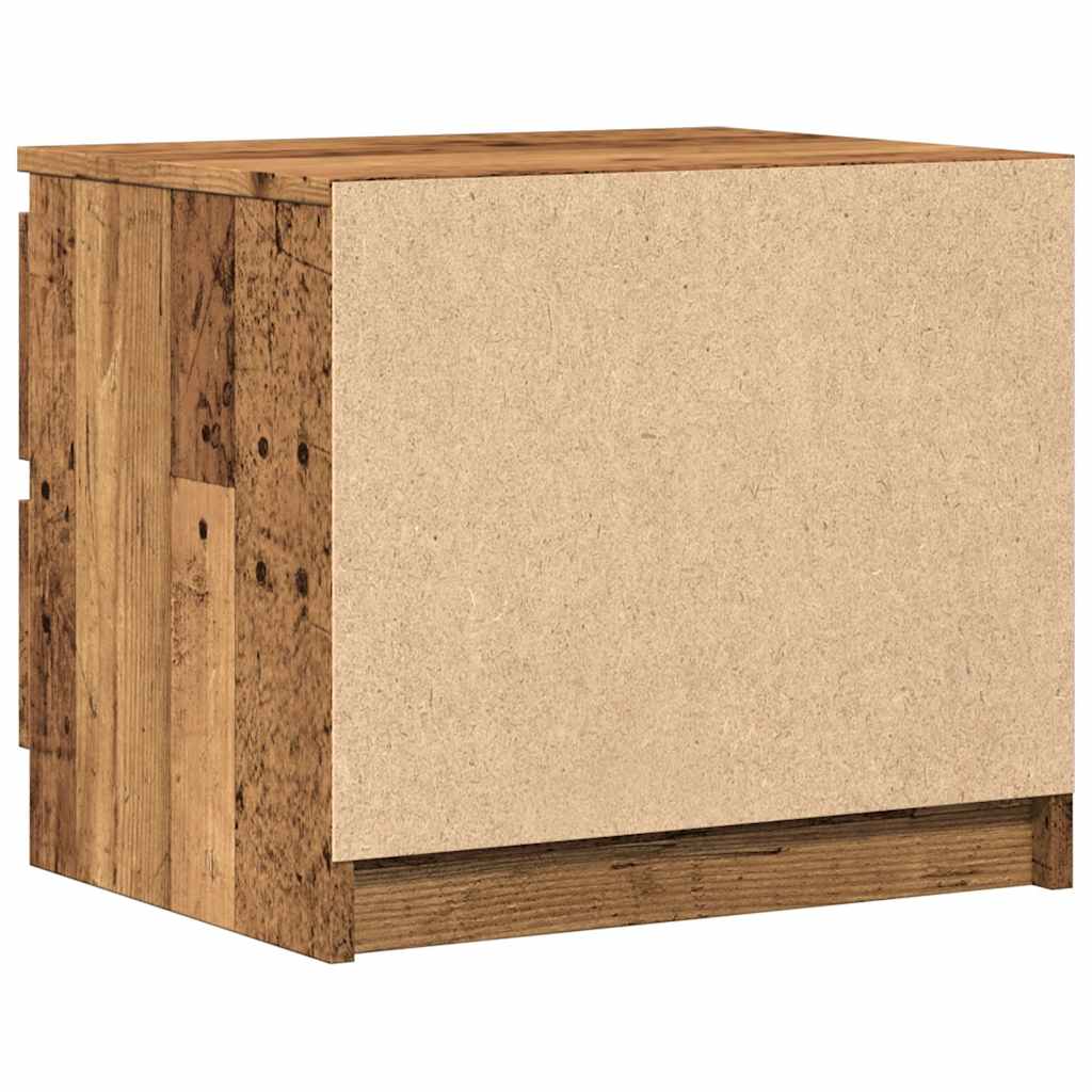 Tables de chevet 2 pcs vieux bois 50x40x43.5 cm bois ingénierie - XIOS