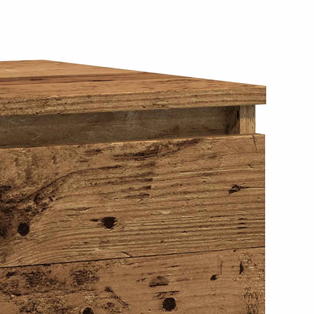 Tables de chevet 2 pcs vieux bois 50x40x43.5 cm bois ingénierie - XIOS