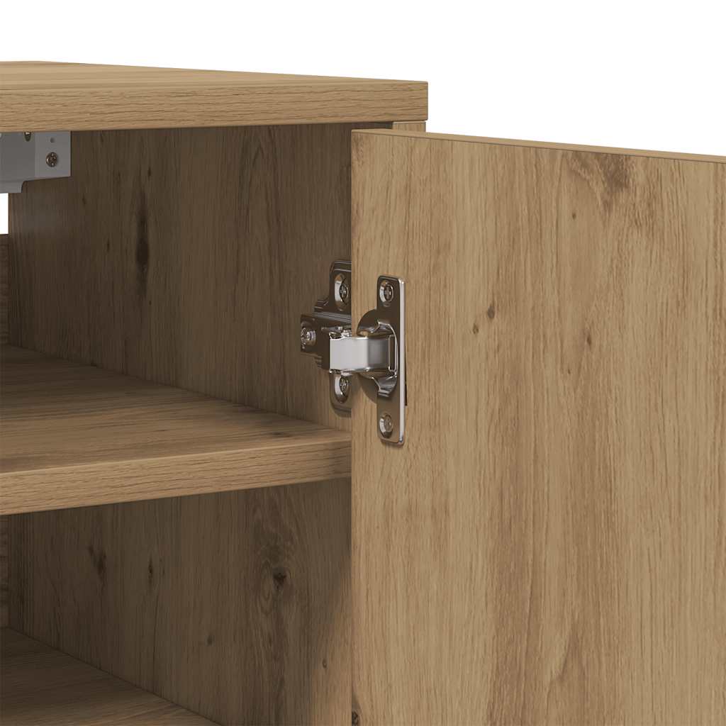 Armoire à chaussures chêne artisanal bois d'ingénierie - XIOS