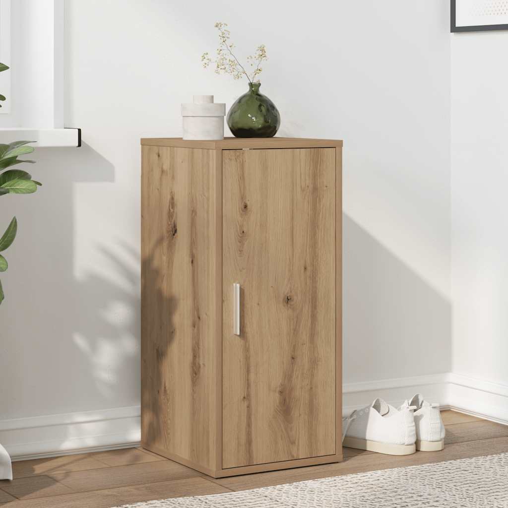 Armoire à chaussures chêne artisanal bois d'ingénierie - XIOS