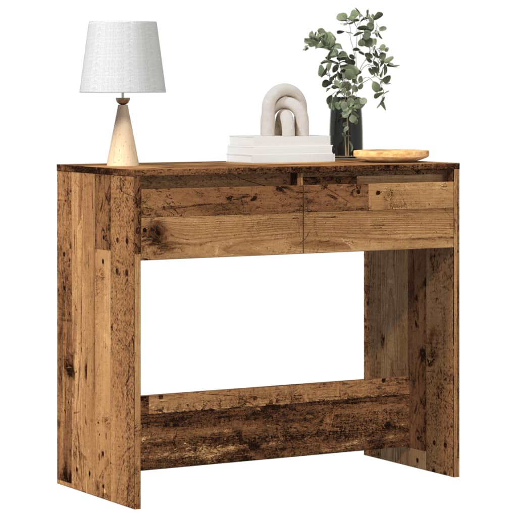 Table console vieux bois 89x41x76,5 cm bois d'ingénierie - XIOS
