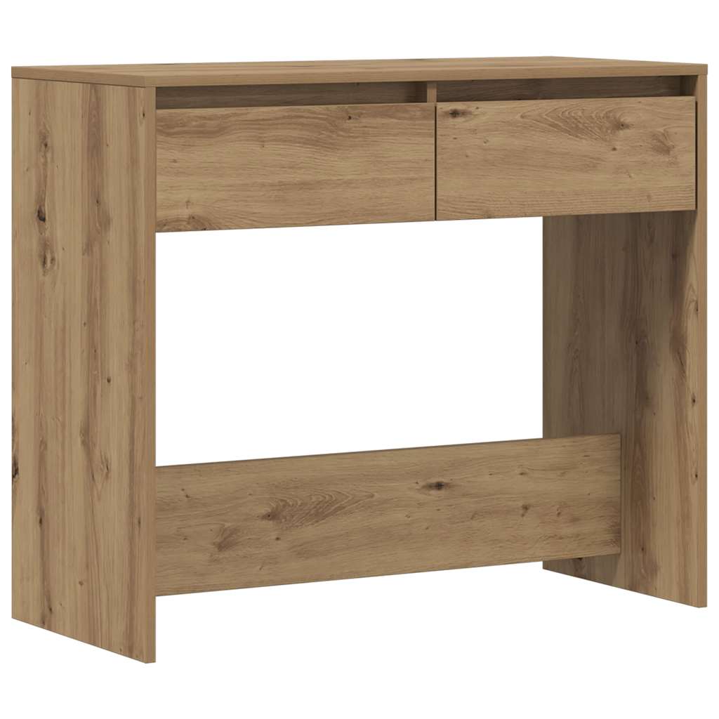 Table console chêne artisanal 89x41x76,5 cm bois d'ingénierie - XIOS