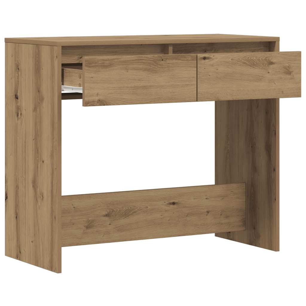 Table console chêne artisanal 89x41x76,5 cm bois d'ingénierie - XIOS
