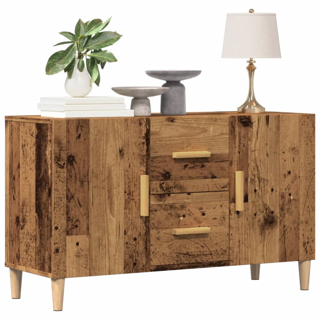 Buffet vieux bois 100x36x60 cm bois d'ingénierie - XIOS
