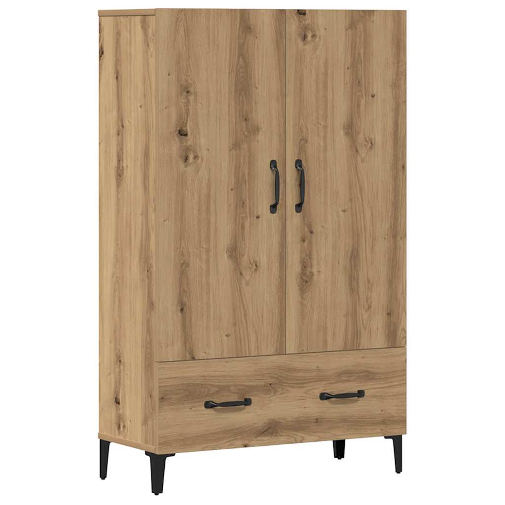 Buffet chêne artisanal 70x31x115 cm bois d'ingénierie - XIOS