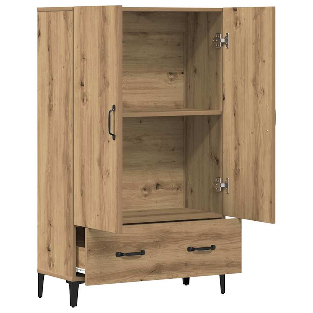 Buffet chêne artisanal 70x31x115 cm bois d'ingénierie - XIOS