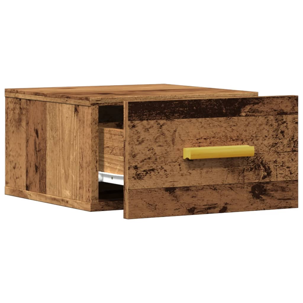 Tables de chevet murales 2 pcs vieux bois 35x35x20 cm - XIOS