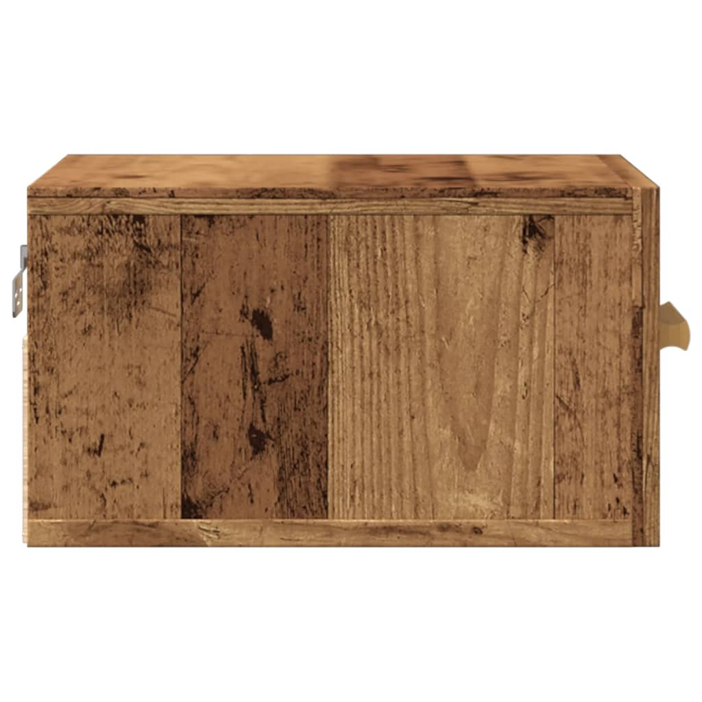 Tables de chevet murales 2 pcs vieux bois 35x35x20 cm - XIOS