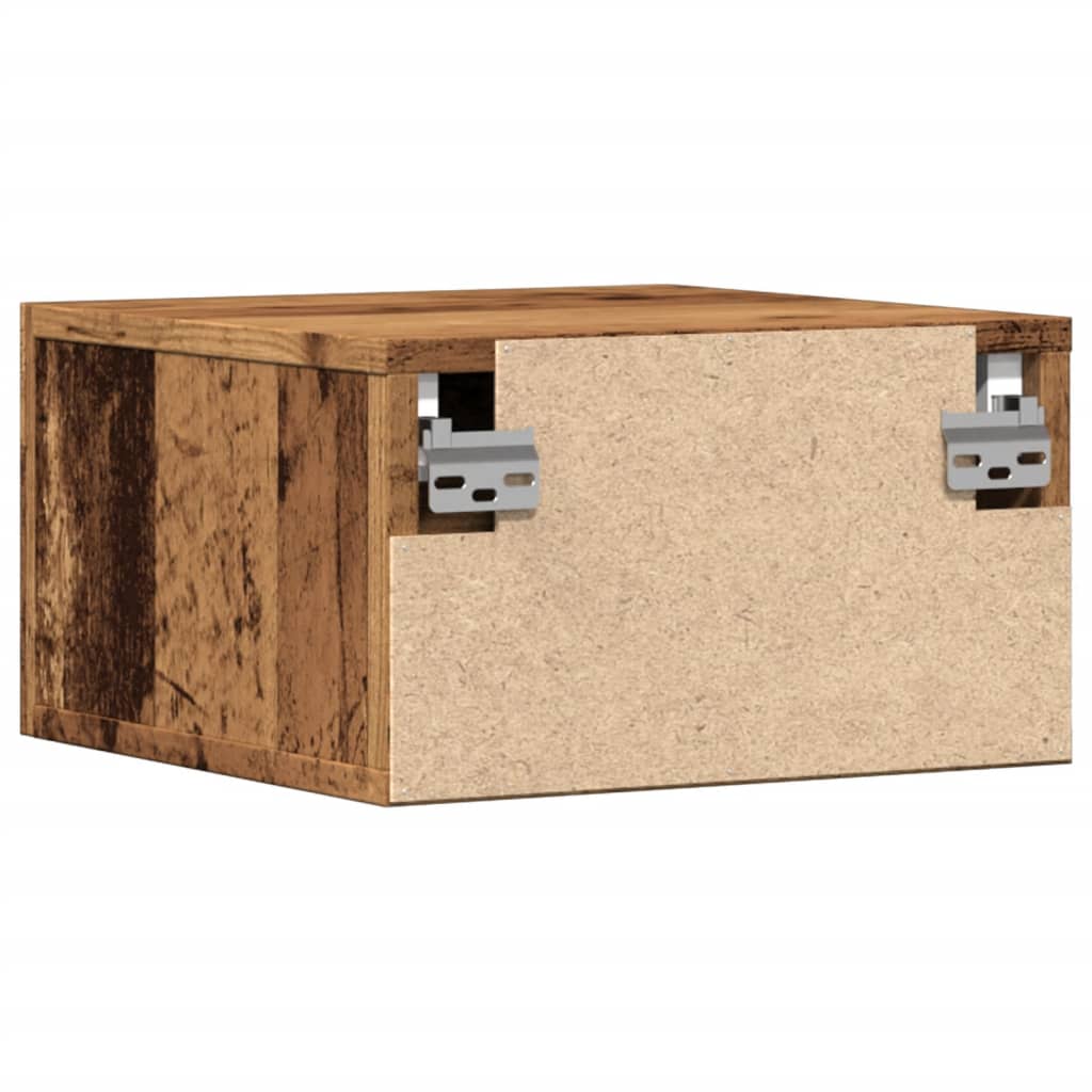 Tables de chevet murales 2 pcs vieux bois 35x35x20 cm - XIOS