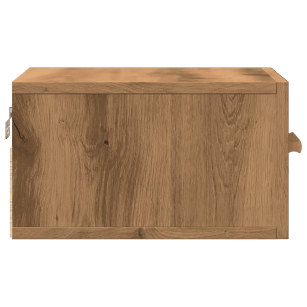 Tables de chevet murales 2 pcs chêne artisanal 35x35x20 cm - XIOS