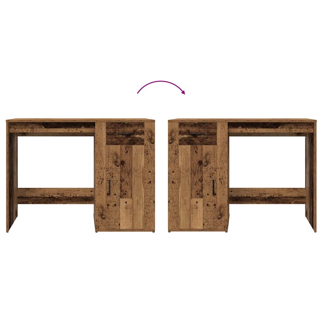 Bureau vieux bois 100x49x75 cm bois d'ingénierie - XIOS