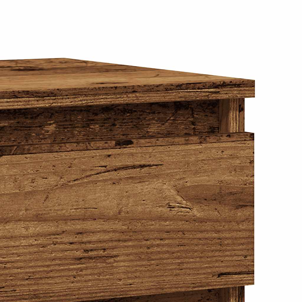 Tables de chevet 2 pcs vieux bois 40x35x50 cm bois d’ingénierie - XIOS