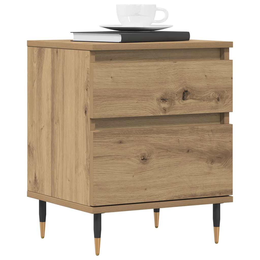 Tables de chevet 2 pcs chêne artisanal 40x35x50 cm - XIOS