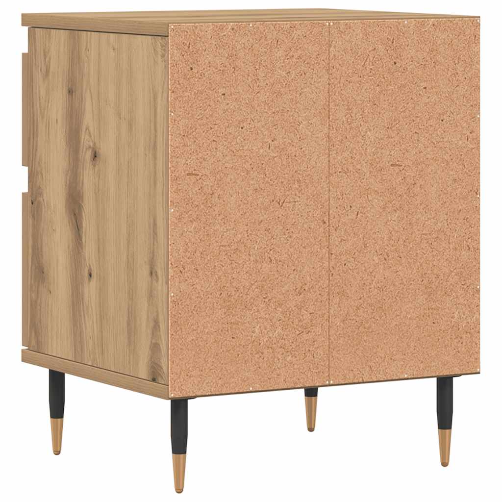 Tables de chevet 2 pcs chêne artisanal 40x35x50 cm - XIOS