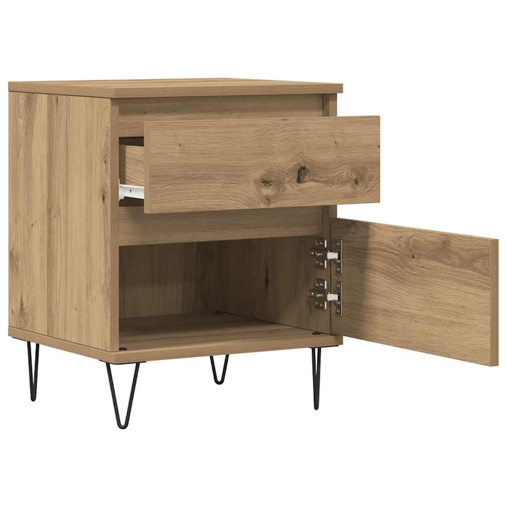 Tables de chevet 2 pcs chêne artisanal 40x35x50 cm - XIOS