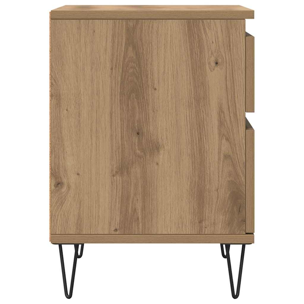 Tables de chevet 2 pcs chêne artisanal 40x35x50 cm - XIOS