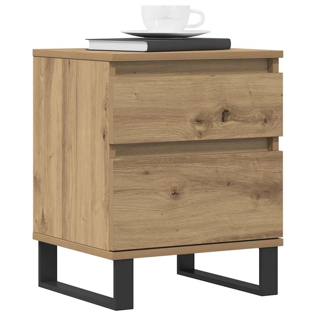 Tables de chevet 2 pcs chêne artisanal 40x35x50 cm - XIOS