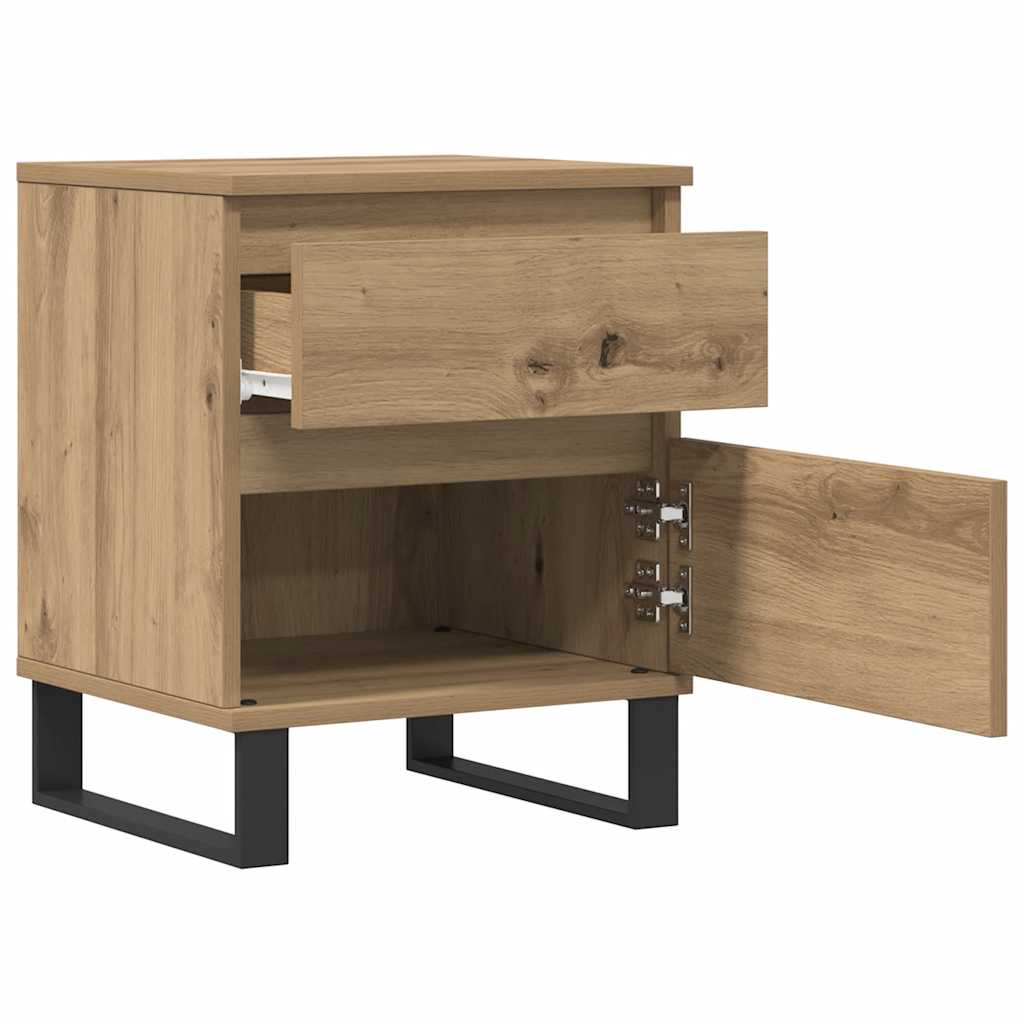 Tables de chevet 2 pcs chêne artisanal 40x35x50 cm - XIOS