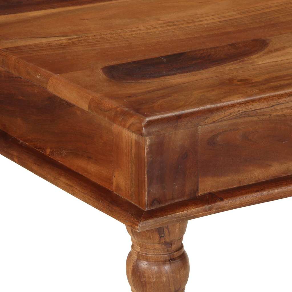 Table à manger 80x80x77 cm bois d'acacia solide - XIOS