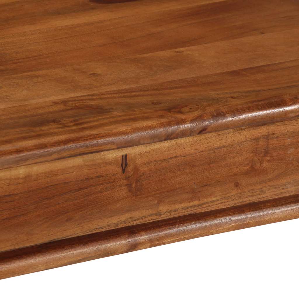 Table à manger 80x80x77 cm bois d'acacia solide - XIOS