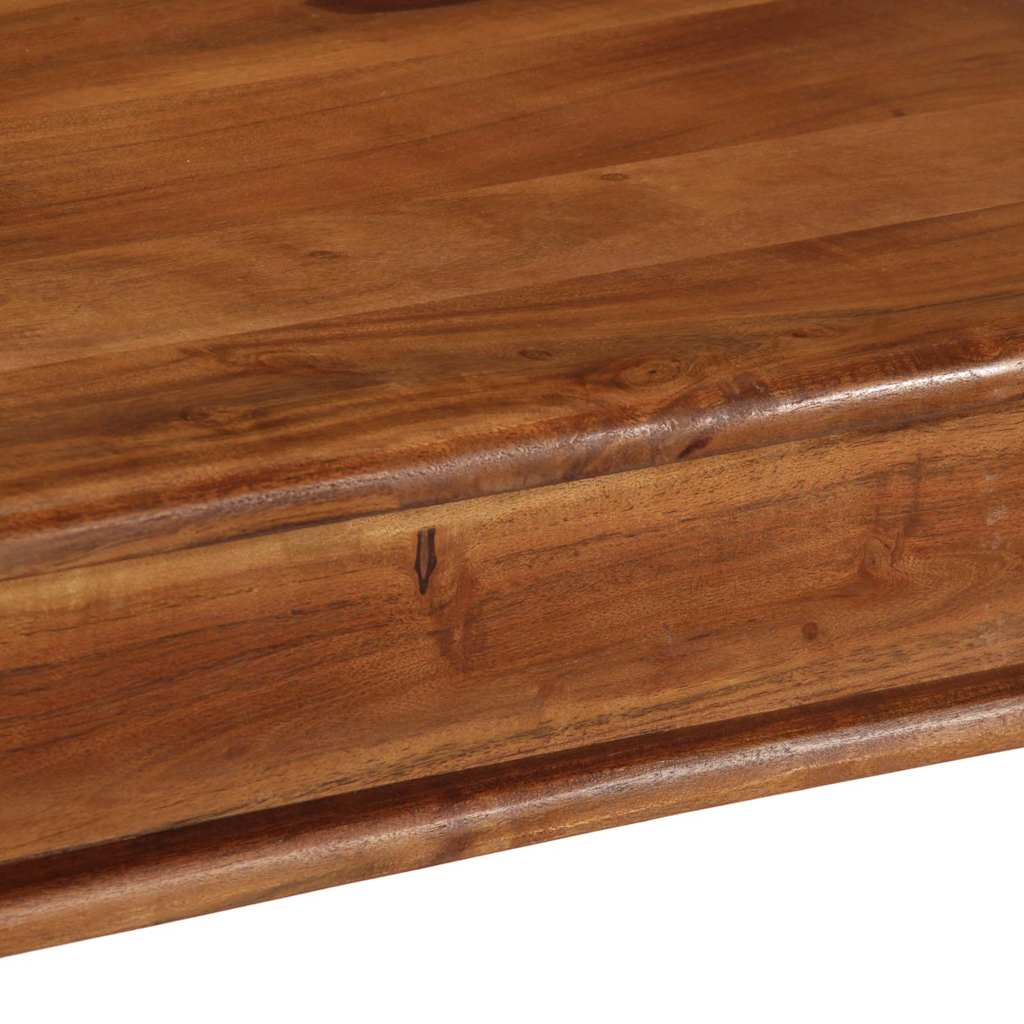 Table à manger 80x80x77 cm bois d'acacia solide - XIOS