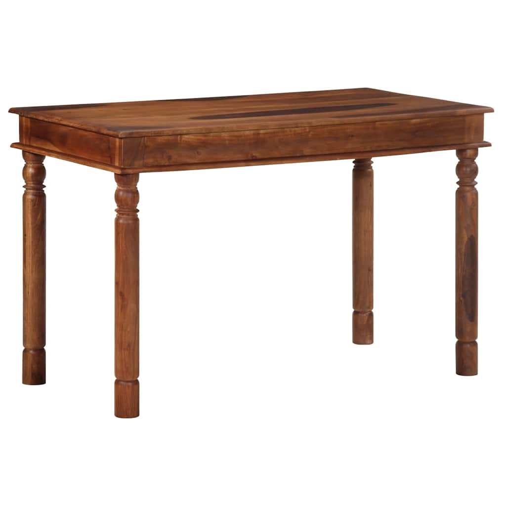 Table à manger 120x60x77 cm bois massif d'acacia - XIOS