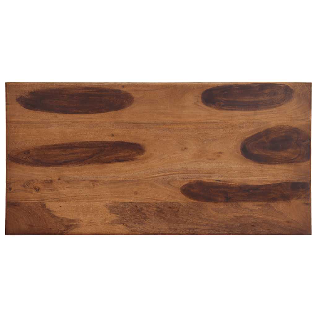 Table à manger 120x60x77 cm bois massif d'acacia - XIOS