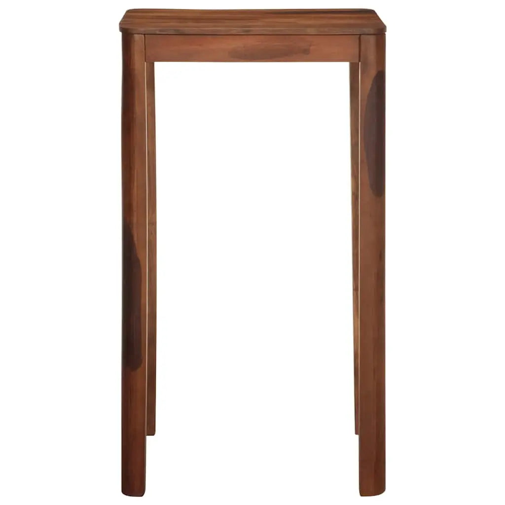 Table de bar 60 x 60 x 107 cm bois massif d’acacia - XIOS