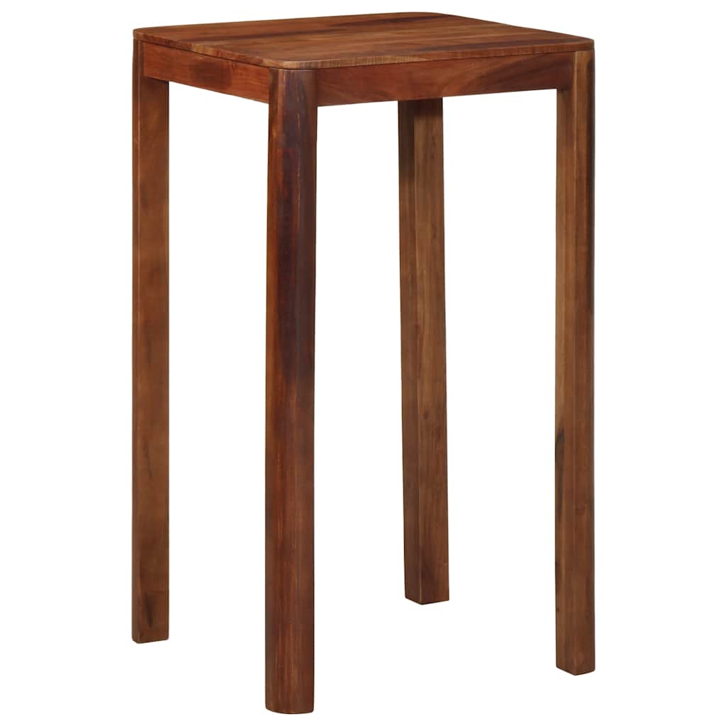 Table de bar 60 x 60 x 107 cm bois massif d'acacia - XIOS