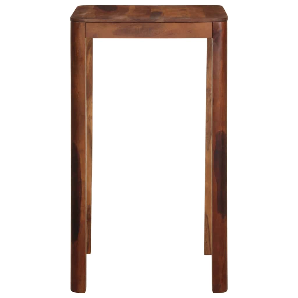 Table de bar 60 x 60 x 107 cm bois massif d'acacia - XIOS