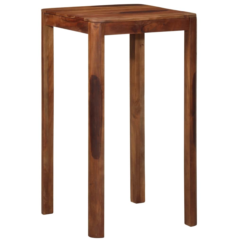 Table de bar 60 x 60 x 107 cm bois massif d'acacia - XIOS