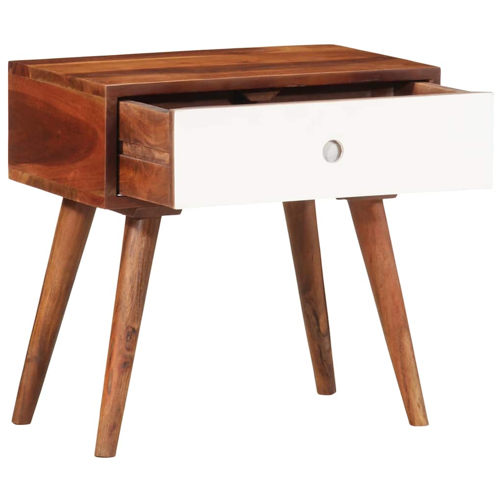 Table d'appoint 45x30x45 cm bois massif d'acacia - XIOS
