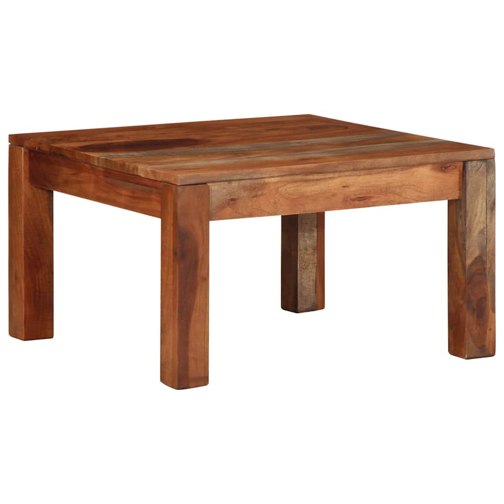 Table basse 60x60x35 cm bois massif d'acacia - XIOS