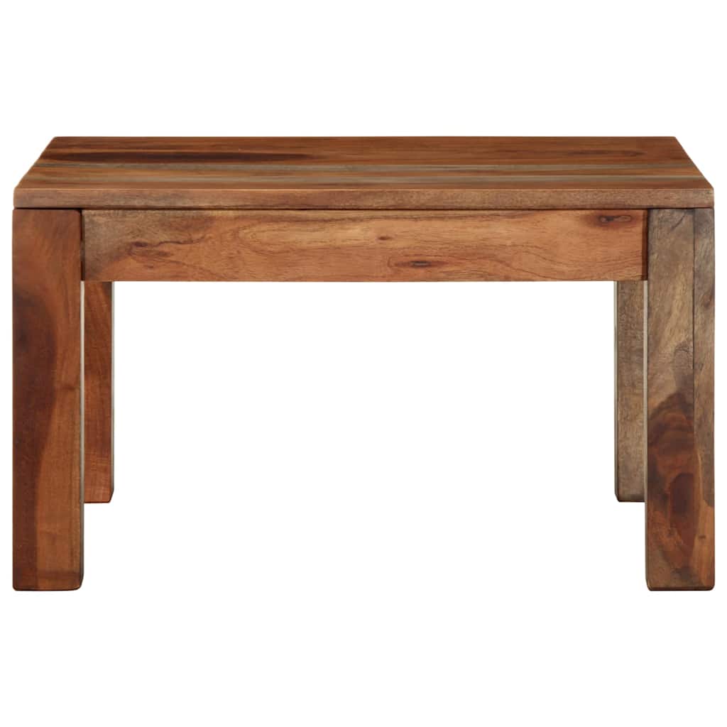 Table basse 60x60x35 cm bois massif d'acacia - XIOS