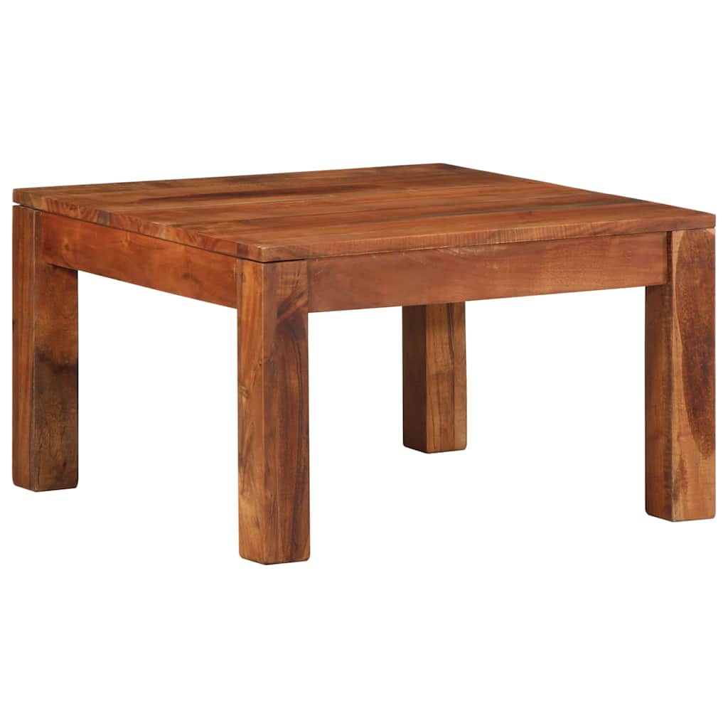 Table basse 60x60x35 cm bois massif d'acacia - XIOS