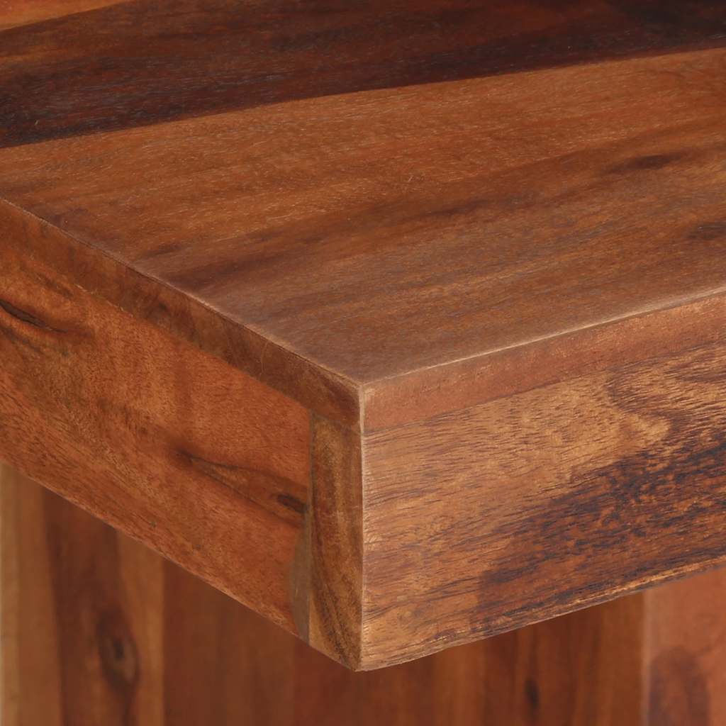 Table à manger 120x120x77 cm bois d'acacia massif