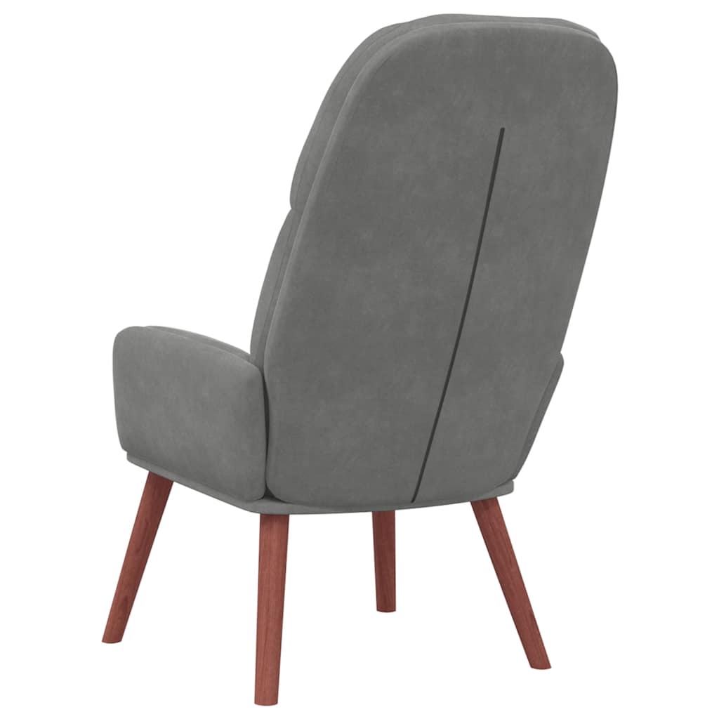 Fauteuil relaxant velours gris foncé - XIOS