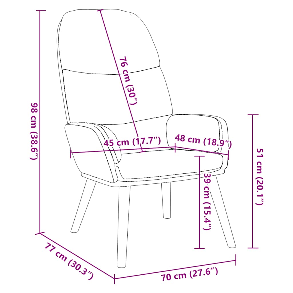 Fauteuil relaxant velours gris foncé - XIOS
