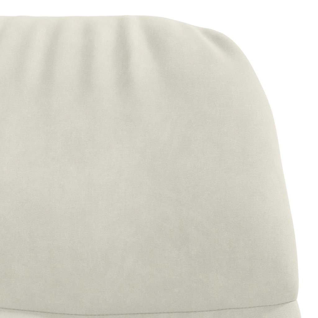 Fauteuil relaxant velours blanc crème - XIOS