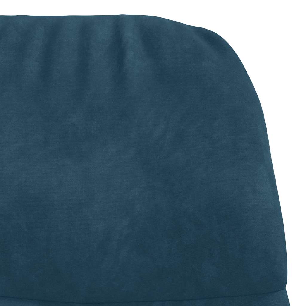 Fauteuil relaxant velours bleu - XIOS