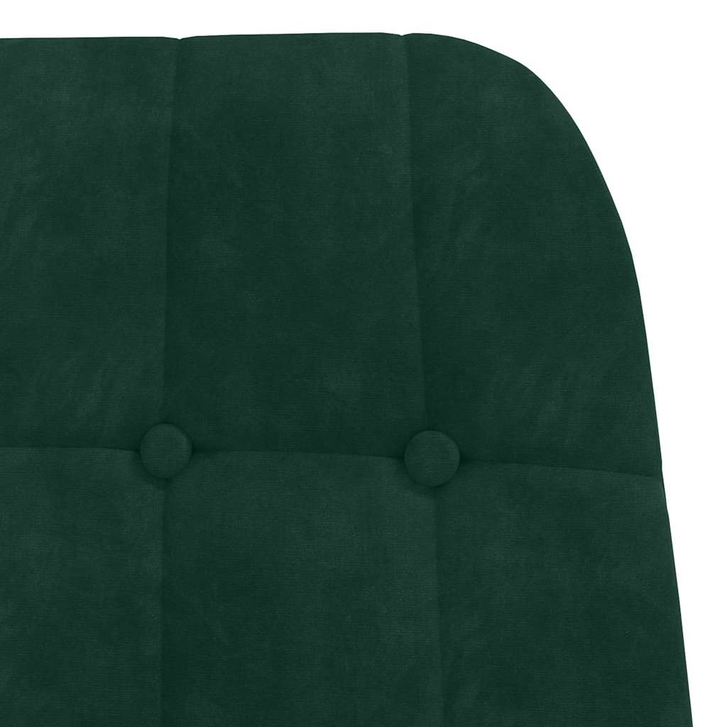 Fauteuil relaxant velours vert foncé - XIOS