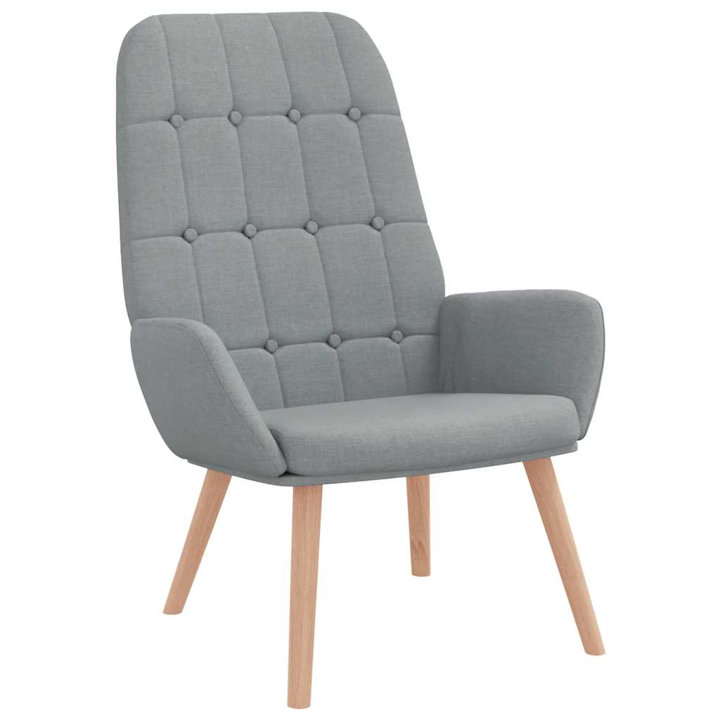 Fauteuil relax en tissu gris clair - XIOS