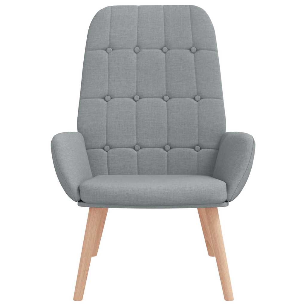 Fauteuil relax en tissu gris clair - XIOS